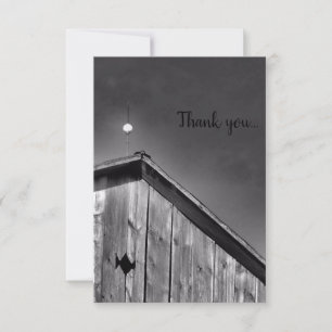 Carte De Remerciements Le pic de la grange contre le ciel