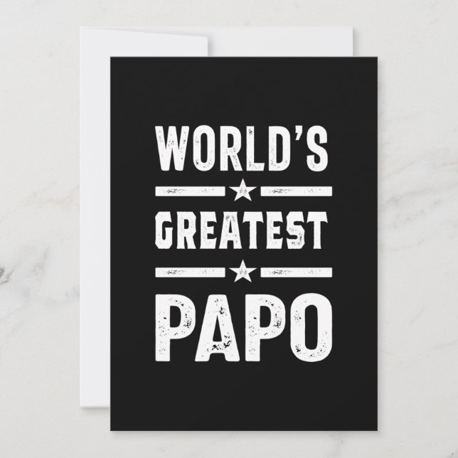 Carte De Remerciements Le plus grand papo drôle du monde masculin - Fête  (Devant)