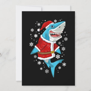 Carte De Remerciements Le poison de Shark Christma
