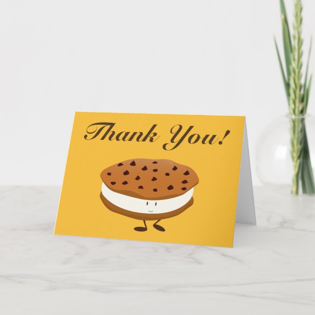 Carte De Remerciements Le sandwich à biscuit vous remercient (Devant)
