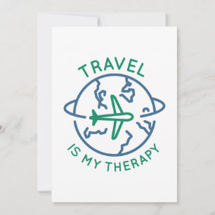 Carte De Remerciements Le voyage est ma thérapie