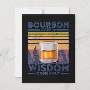 Carte De Remerciements Le Whiskey Bourbon sort