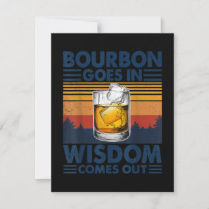 Carte De Remerciements Le Whiskey Bourbon sort