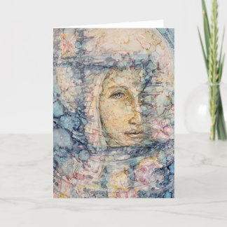 Carte De Remerciements "L'Éclairage Du Voile"