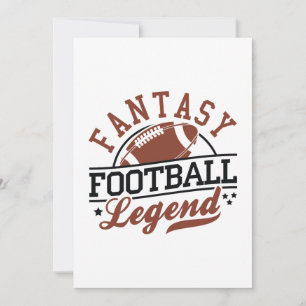 Carte De Remerciements Légende de football fantastique
