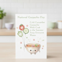 légumes amusants Journée nationale du gaspacho