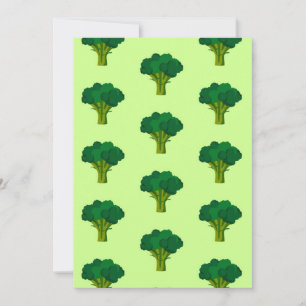 Carte De Remerciements Légumes verts de Brocoli Légumes sains à manger