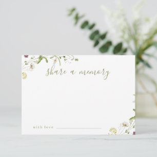 Carte De Remerciements L'élégant Fleur sauvage Rustic Boho partage une ca