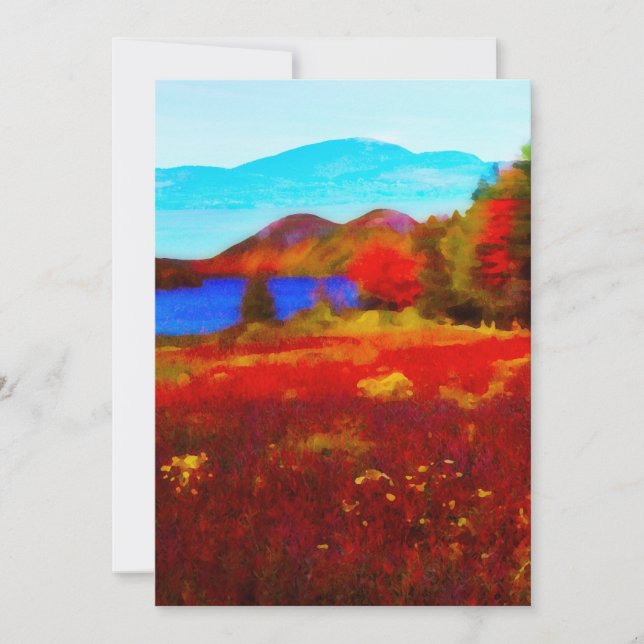 CARTE DE REMERCIEMENTS LES BULLES DU PARC NATIONAL D'ACADIE (Devant)