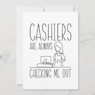 Carte De Remerciements Les Caissiers Me Retiennent Toujours