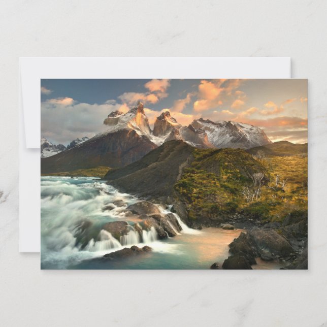 Carte De Remerciements Les cascades | Cascade de qualité Salto Patagonie  (Devant)