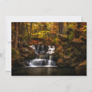 Carte De Remerciements Les cascades Connecticut Nouvelle-Angleterre