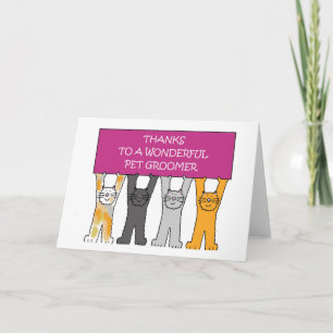 Carte De Remerciements Les Chats du dessin animé