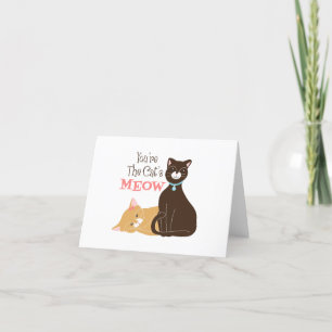 Carte De Remerciements Les Chats Meow