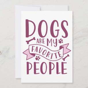 Carte De Remerciements Les chiens sont mes personnes préférées