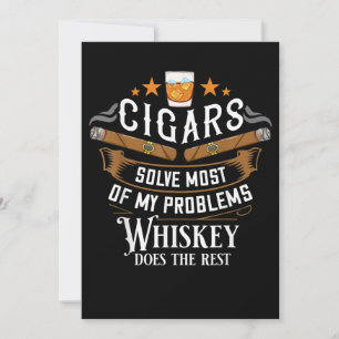 Carte De Remerciements Les Cigares Résolvent La Plupart De Mes Problèmes 