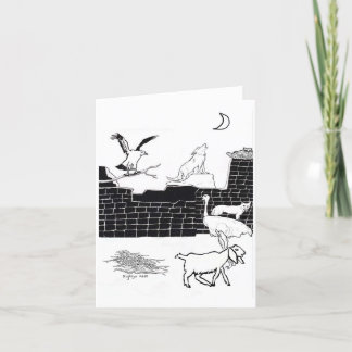 Carte De Remerciements Les Créatures De La Nuit