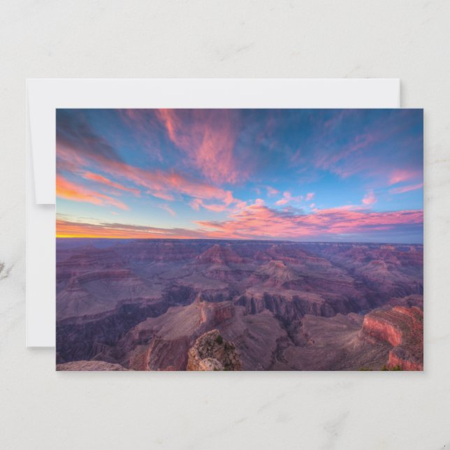 Carte De Remerciements Les déserts | Hopi Point Grand Canyon Arizona (Devant)