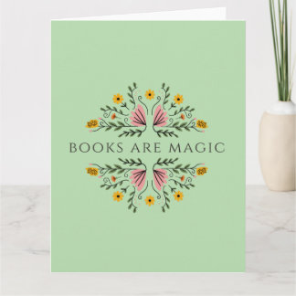 Carte De Remerciements Les livres sont Magique Livre Livresque