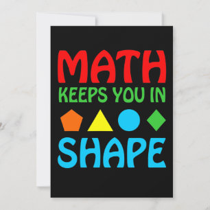 Carte De Remerciements Les mathématiques gardent dans l'espace Mathème En