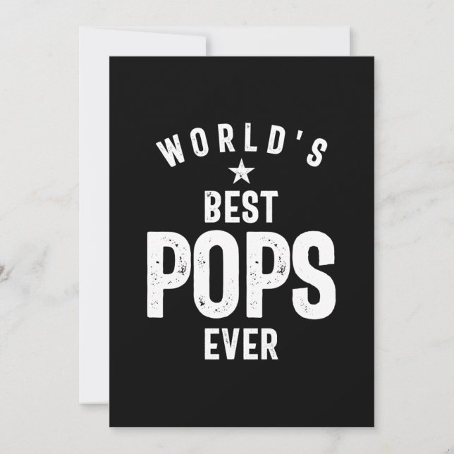 Carte De Remerciements Les meilleurs pop du monde | Cadeau Père Grand-Pèr (Devant)