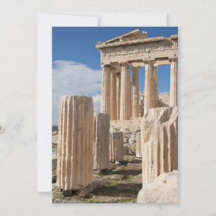 Carte De Remerciements Les monuments Acropole du Parthénon Athènes Grèc