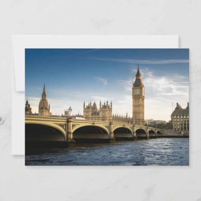 Carte De Remerciements Les monuments | Big Ben, Londres Angleterre (Devant)