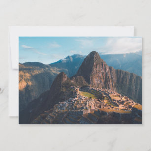 Carte De Remerciements Les monuments Machu Picchu, Pérou