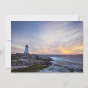 Carte De Remerciements Les phares   Phare de Peggy's Cove Nouvelle-Écosse