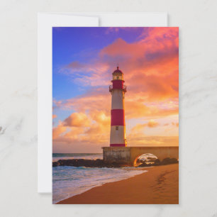 Carte De Remerciements Les phares   Phare Itapuã Bahia Brésil