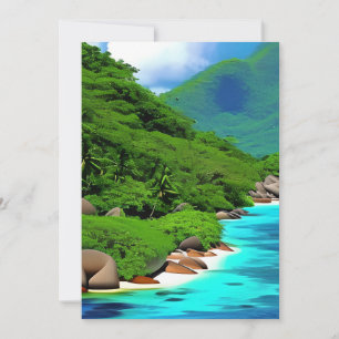 Carte De Remerciements Les Seychelles sont un ensemble d'îles situées dan