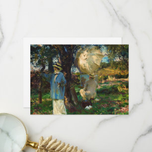 Carte De Remerciements Les Sketchers de John Singer Sargent