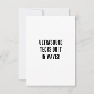 Carte De Remerciements Les techniciens en échographie le font par vagues!