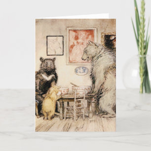 Carte De Remerciements Les Trois Ours - Arthur Rackham - Vintage