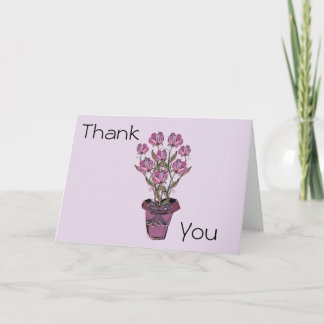 Carte De Remerciements Les Tulips dans la fleur de Thank You Cards