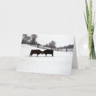 Carte De Remerciements Les Vaches Se Dirigent Vers La Tête