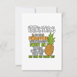 Carte De Remerciements Les Vétérinaires Sont Comme Des Ananas.