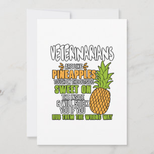 Carte De Remerciements Les Vétérinaires Sont Comme Des Ananas.
