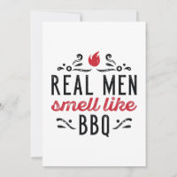 Les vrais hommes sentent comme le barbecue