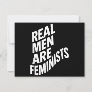 Carte De Remerciements Les vrais hommes sont féministes - Citations fémin