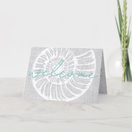 Carte De Remerciements Lettre de bienvenue de location de vacances Beach 