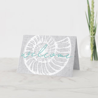 Carte De Remerciements Lettre de bienvenue de location de vacances Beach 