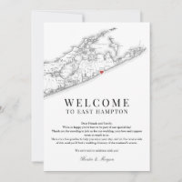Lettre de bienvenue du Mariage East Hampton NY Noi