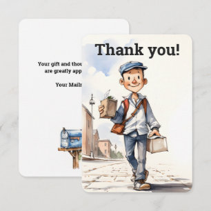 CARTE DE REMERCIEMENTS LETTRE MESSAGERIE PERTINENTE PORTE