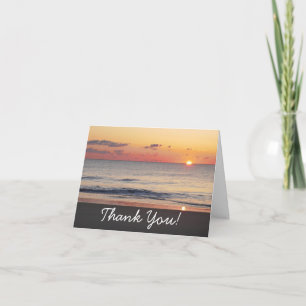Carte De Remerciements Lever de soleil à Bethany Beach II