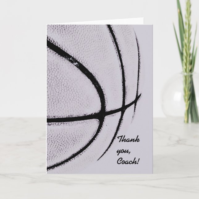 Carte De Remerciements lignes de basket-ball - et texture urbaine tendanc (Devant)