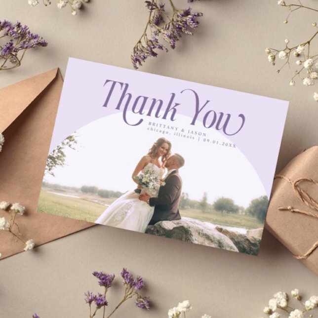 Carte De Remerciements Lilac Arch Wedding Thank you (Créateur téléchargé)
