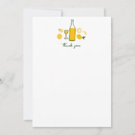 Carte De Remerciements Limoncello Limonade Citrons Fête d'anniversaire PE