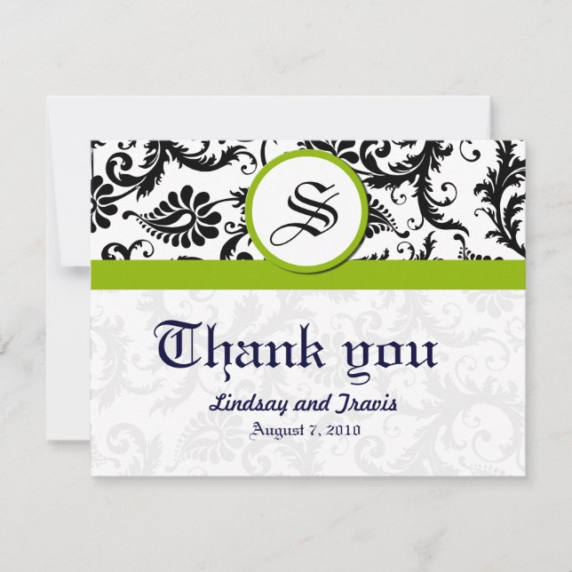 Carte De Remerciements Lindsay personnalisée (Devant)