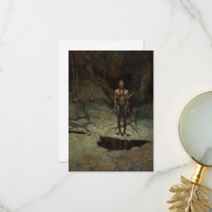 Carte De Remerciements L'inhumation silencieuse de Newell Convers Wyeth